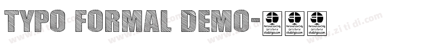 Typo Formal Demo字体转换